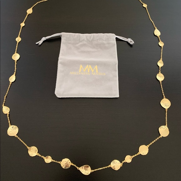 Melinda Maria Sabrina Pod Gold Necklace NWOT - Picture 7 of 14